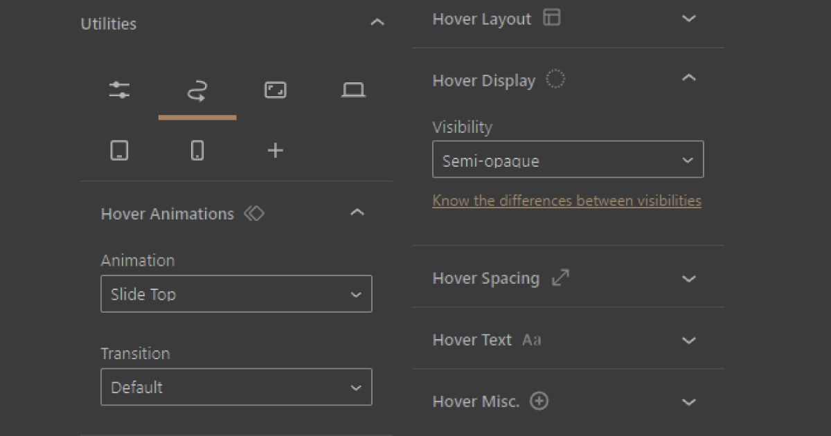 More than 6 essential mouseover effects for the block editor